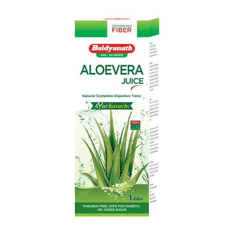 Baidyanath Triphala Churna Pack Of 2 (500 gm Each) + Baidyanath Aloevera Juice 1 l