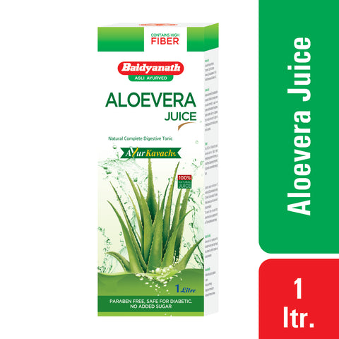 Baidyanath Triphala Churna Pack Of 2 (500 gm Each) + Baidyanath Aloevera Juice 1 l
