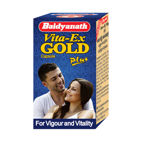 Baidyanath Vita Ex Gold Plus 20 Capsules + Baidyanath Ashwagandha Tablet (60 Tablets)