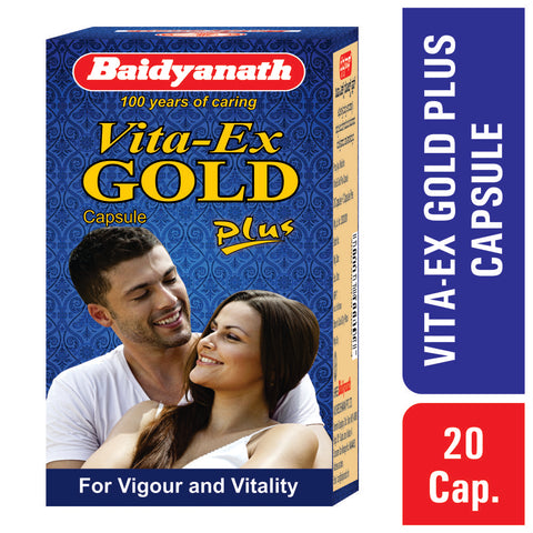 Baidyanath Vita Ex Gold Plus 20 Capsules + Baidyanath Ashwagandha Tablet (60 Tablets)