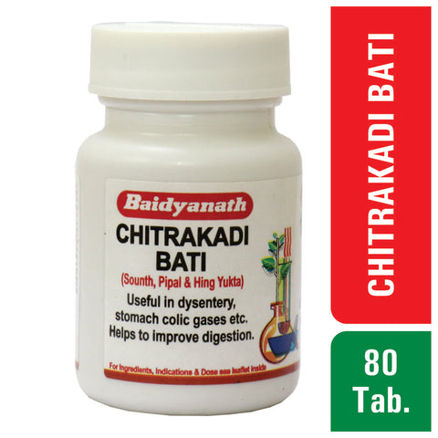 Baidyanath Chitrakadi Bati –  (80 Tabs Each)