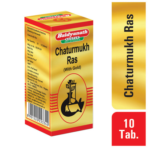 BAIDYANATH CHATURMUKH RAS (S.Y) 10 TAB