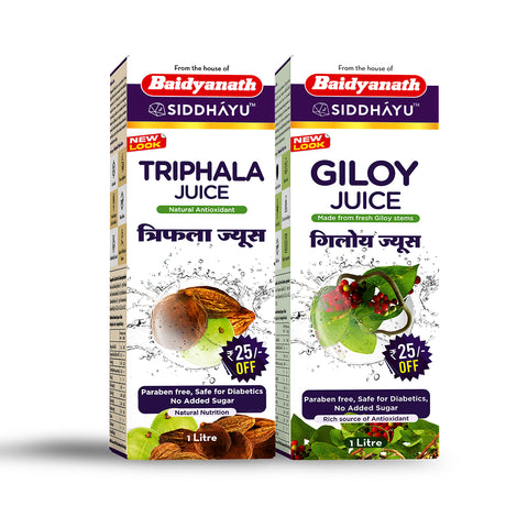 Baidyanath Triphala Juice 1 l + Baidyanath Giloy Juice 1 l