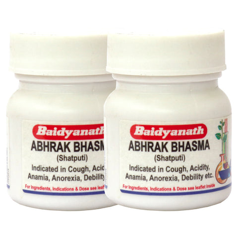 Baidyanath Abhrak Bhasma (Shatputi)  Pack of 2- ( 2.5 g each)
