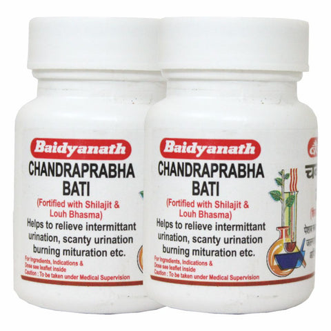 Baidyanath Chandraprabha Bati – Pack Of 2 (80 Tablets Each)