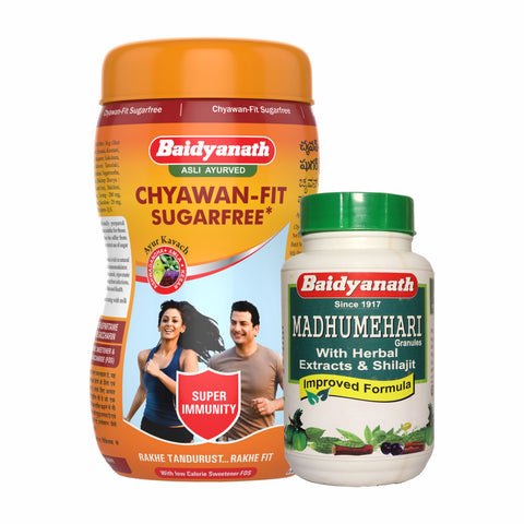 Baidyanath Chyawanfit Sugar-free 1 kg + Baidyanath Madhumehari Granules (200 g)