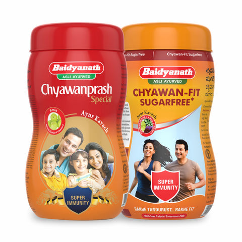 Baidyanath Chyawanprash 1 kg + Chyawanfit Sugar Free 1 kg