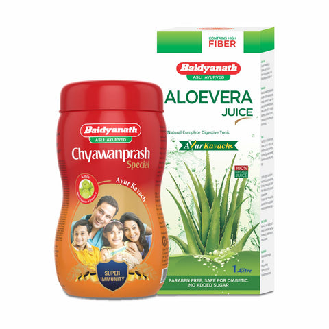 Baidyanath Chyawanprash 1 kg + Baidyanath Aloe Vera Juice 1 l