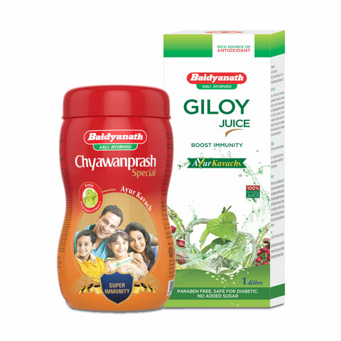 Baidyanath Chyawanprash 1 kg + Giloy Juice 1l
