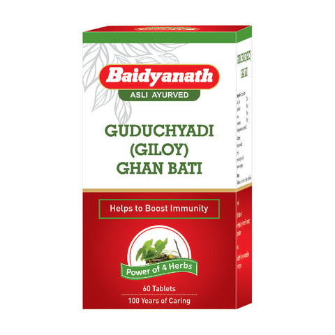 Baidyanath Guduchyadi (Giloy) Ghan Bati Pack Of 3 (60 Tab In Each Pack)
