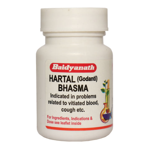 Baidyanath Hartal [Godanti] Bhasma – Pack Of 4 (10g Each)