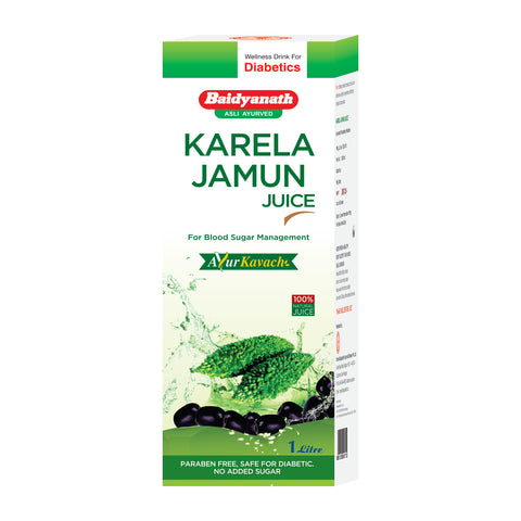 Baidyanath Chyawanfit 1 kg + Karela Jamun Juice 1 l – Diabetic Wellness Kit