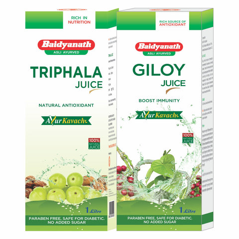 Baidyanath Triphala Juice 1 l + Baidyanath Giloy Juice 1 l